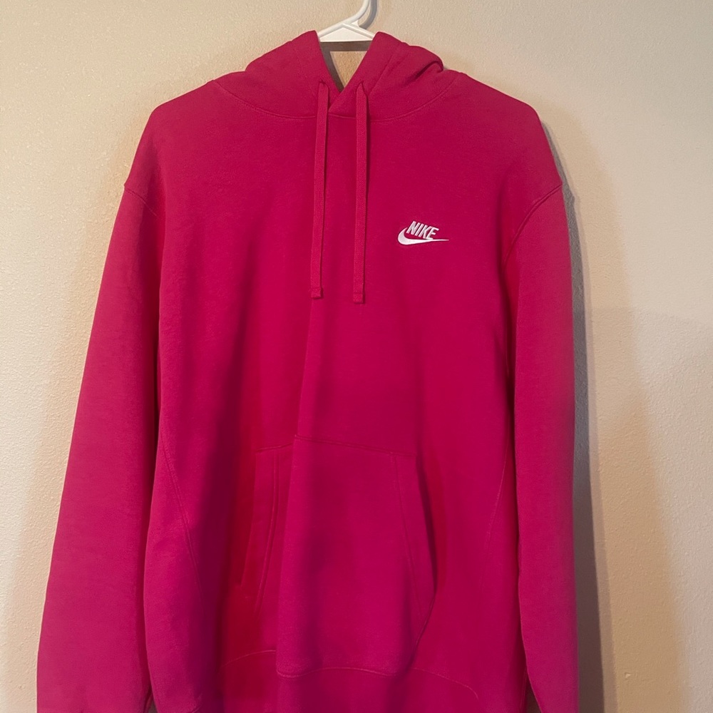 Pink Nike hoodie